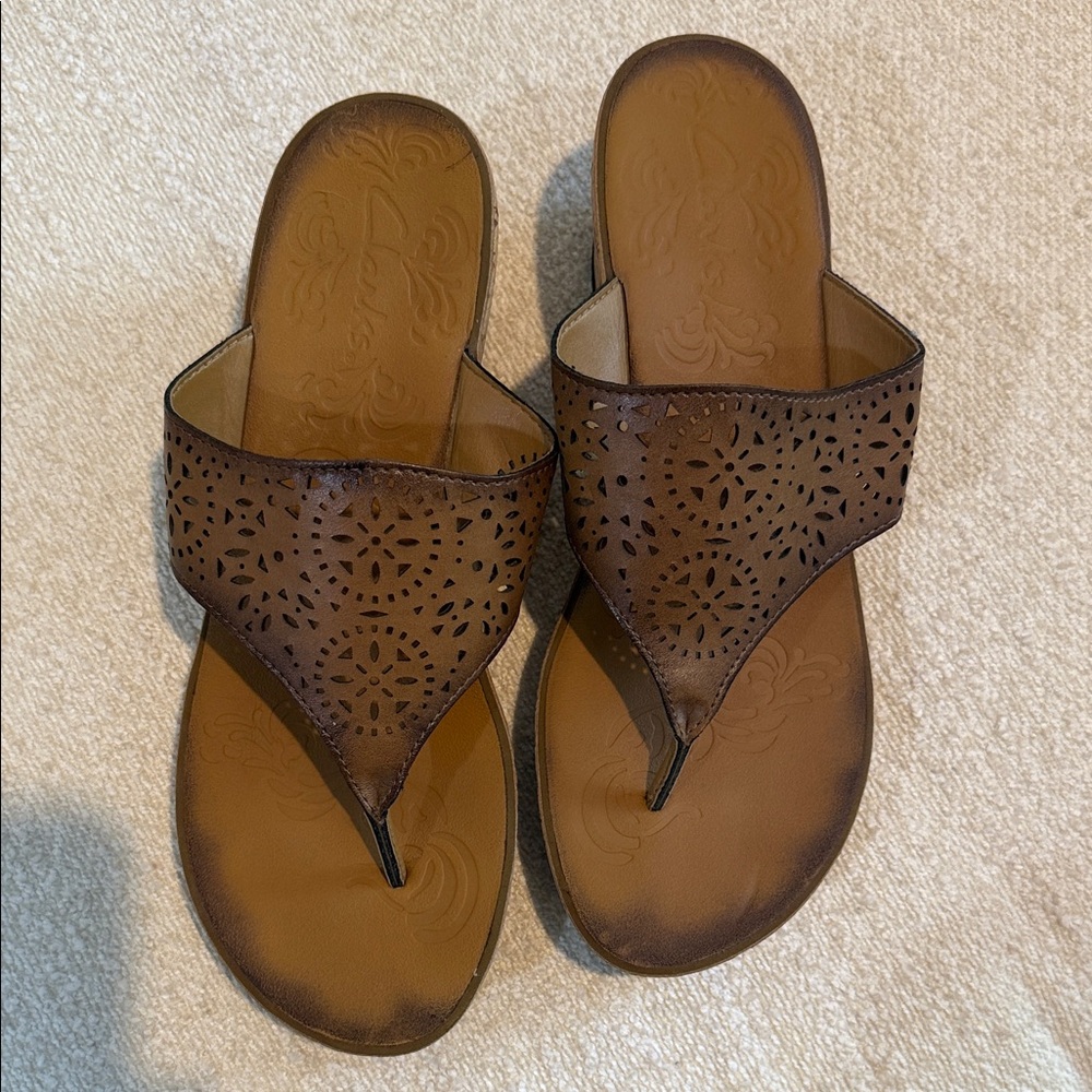 Clark’s Mimmy Cork wedge thong sandal